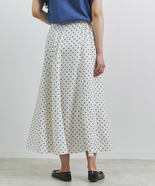 Fizz（フィズ）の「【Fizz/フィズ】　ドット柄シフォンマーメイドスカート（スカート・レディース・ホワイト×ネイビー/ブラック×ホワイト/ホワイト×ブラック・M/L）」の8枚目の写真