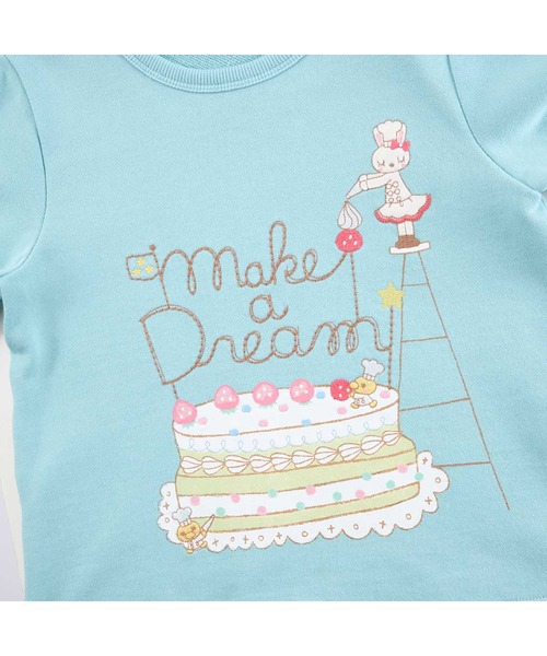 KP（ケーピー）の「パティシエうさぎケーキトレーナー(80～140)（その他トップス・キッズ・ピンク/ミント・80ｃｍ/90cm/100cm/110cm/120cm/130cm/140cm）」の10枚目の写真