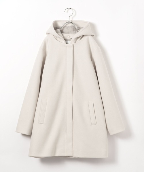 GLOBAL WORK（グローバルワーク）の「ウーリーテックフードコート/115730（ノーカラーコート・キッズ・キナリ/ネイビー/杢グレー・120cm/130cm/140cm/150cm/160cm）」の4枚目の写真