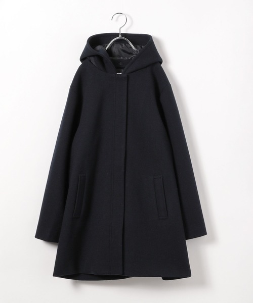 GLOBAL WORK（グローバルワーク）の「ウーリーテックフードコート/115730（ノーカラーコート・キッズ・キナリ/ネイビー/杢グレー・120cm/130cm/140cm/150cm/160cm）」の6枚目の写真