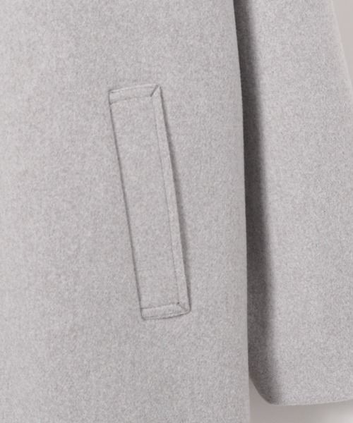 GLOBAL WORK（グローバルワーク）の「ウーリーテックフードコート/115730（ノーカラーコート・キッズ・キナリ/ネイビー/杢グレー・120cm/130cm/140cm/150cm/160cm）」の8枚目の写真