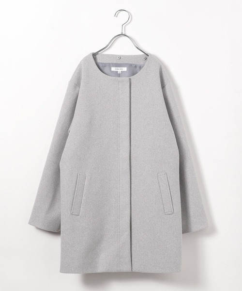 GLOBAL WORK（グローバルワーク）の「ウーリーテックフードコート/115730（ノーカラーコート・キッズ・キナリ/ネイビー/杢グレー・120cm/130cm/140cm/150cm/160cm）」の11枚目の写真