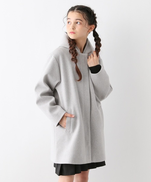 GLOBAL WORK（グローバルワーク）の「ウーリーテックフードコート/115730（ノーカラーコート・キッズ・キナリ/ネイビー/杢グレー・120cm/130cm/140cm/150cm/160cm）」の22枚目の写真