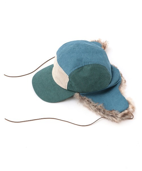 チチカカ（チチカカ）の「コーデュロイフライトキャップ（キャップ・レディース・ブラック/ダークグリーン・FREE）」の7枚目の写真