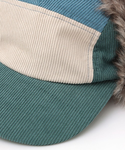 チチカカ（チチカカ）の「コーデュロイフライトキャップ（キャップ・レディース・ブラック/ダークグリーン・FREE）」の8枚目の写真