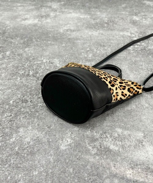 fredy emue（フレディエミュ）の「ハラコレオパードバケツトートバック（ショルダーバッグ・レディース・ベージュ系その他・FREE）」の12枚目の写真
