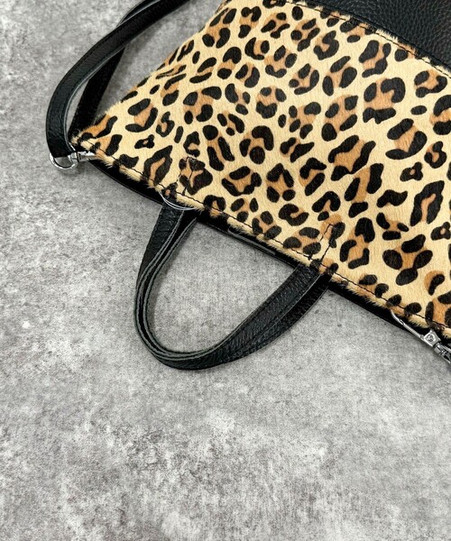 fredy emue（フレディエミュ）の「ハラコレオパードバケツトートバック（ショルダーバッグ・レディース・ベージュ系その他・FREE）」の14枚目の写真