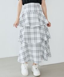 MAJESTIC LEGON | ∞バックレースアップティアードスカート(スカート)