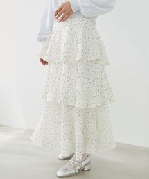 MAJESTIC LEGON | バックレースアップティアードスカート(スカート)
