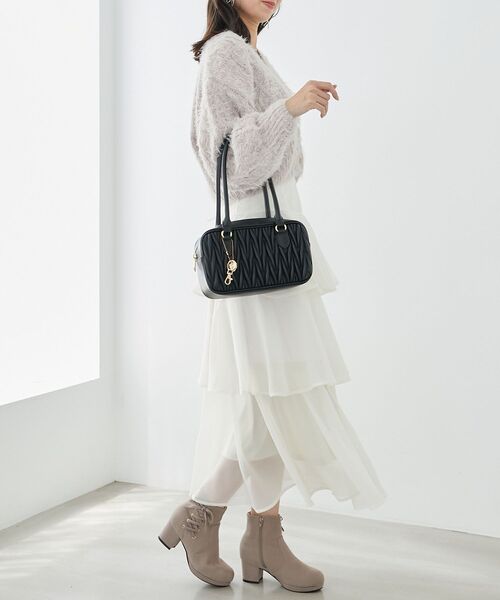 MAJESTIC LEGON(マジェスティックレゴン)の「バックレースアップティアードスカート(スカート・レディース・オフホワイト/ブラック系その他/ブラック/ブルー/アイボリー/ホワイト系その他2・MEDIUM)」の10枚目の写真