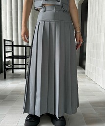 Ameri（アメリ）の「LAYER VEST WITH PLEATS SKIRT（スカート）」 - WEAR