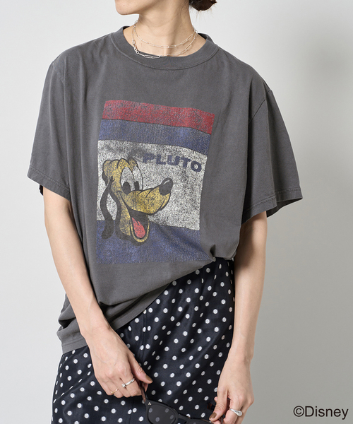 イエナ　R JUBILEE/DISNEY COLLECTION LW加工Tシャツ R JUBILEE/DISNEY COLLECTION LW加工Tシャツ(Mickey Mouse)（T