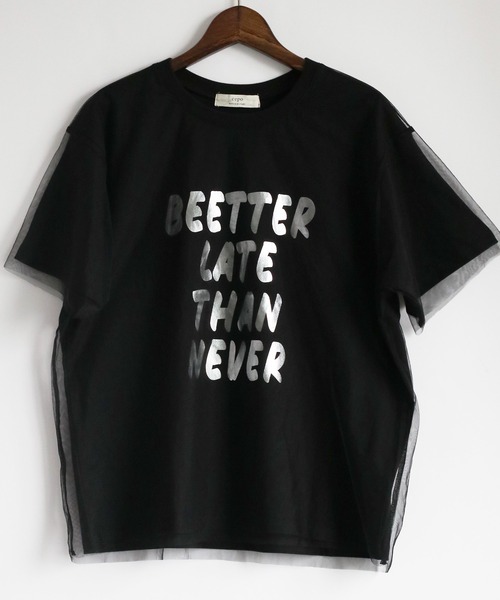cepo(セポ)の「チュールドッキングロゴTee(Tシャツ/カットソー・レディース・グレー/ブラック/オフホワイト・M)」の17枚目の写真