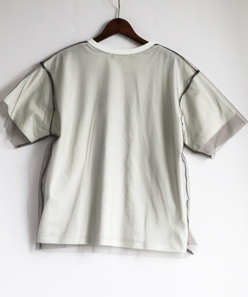 cepo(セポ)の「チュールドッキングロゴTee(Tシャツ/カットソー・レディース・グレー/ブラック/オフホワイト・M)」の14枚目の写真