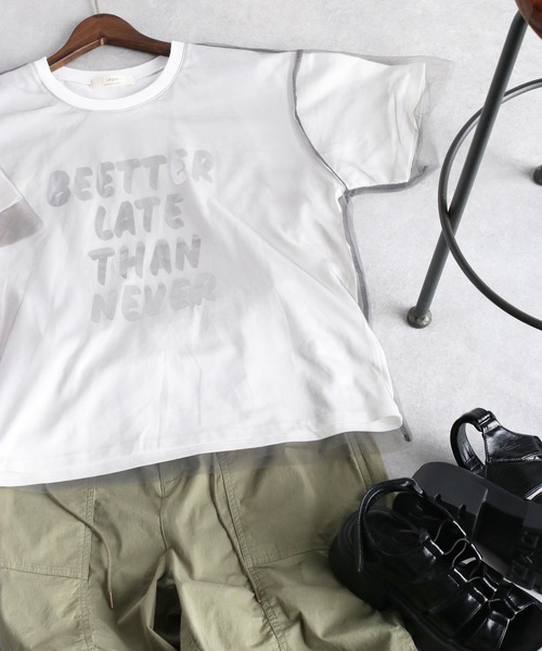 cepo(セポ)の「チュールドッキングロゴTee(Tシャツ/カットソー・レディース・グレー/ブラック/オフホワイト・M)」の11枚目の写真