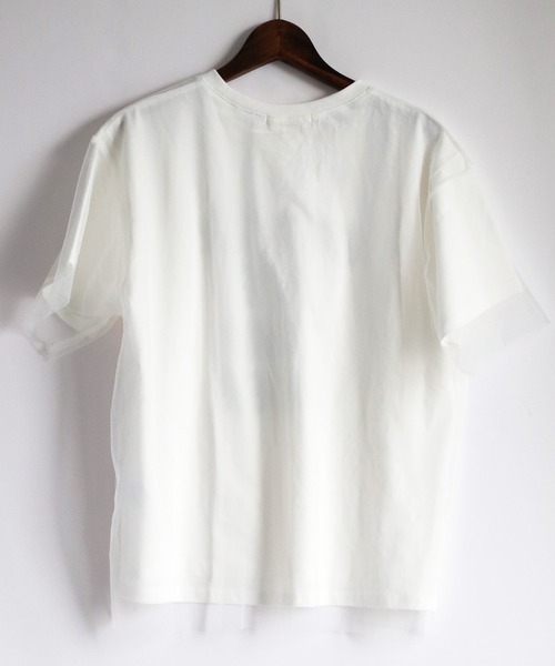 cepo(セポ)の「チュールドッキングロゴTee(Tシャツ/カットソー・レディース・グレー/ブラック/オフホワイト・M)」の9枚目の写真