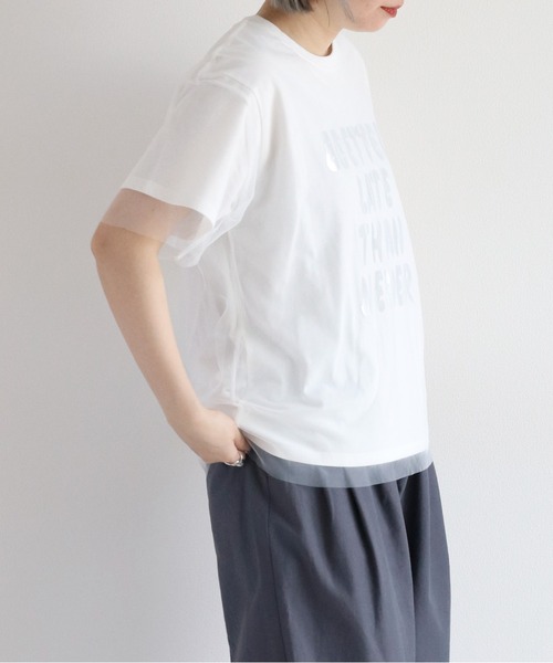 cepo(セポ)の「チュールドッキングロゴTee(Tシャツ/カットソー・レディース・グレー/ブラック/オフホワイト・M)」の21枚目の写真