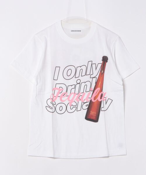 NO WAY(ノーウェイ)の「/Grace Chow/グレース チョウ/Graphic/Design T(Tシャツ/カットソー・レディース・ブラック/ホワイト・MEDIUM/SMALL)」の2枚目の写真