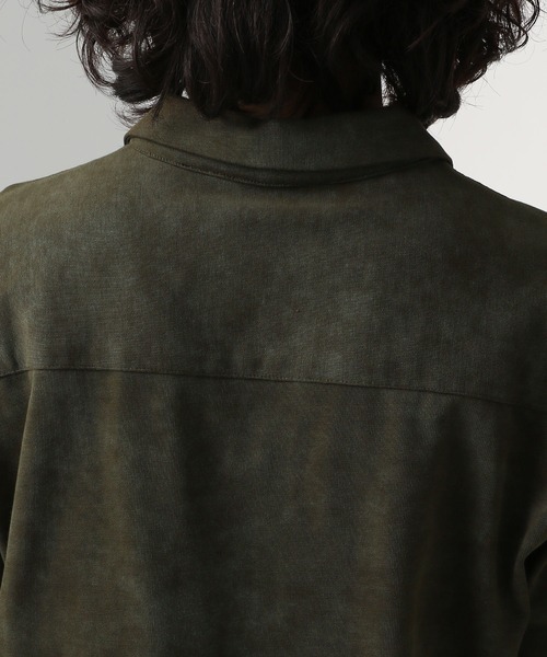 HARE（ハレ）の「パーツデザインカットポロ(HARE)（Tシャツ/カットソー・メンズ・ブラック/カーキ/グレー・FREE）」の21枚目の写真