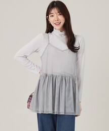 【洗える】チュールレイヤード インナー