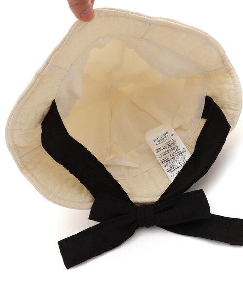 apres les cours(アプレレクール)の「キルティングベビー帽子(その他ベビー用品・キッズ・ブラック/アイボリー・46/48)」の9枚目の写真