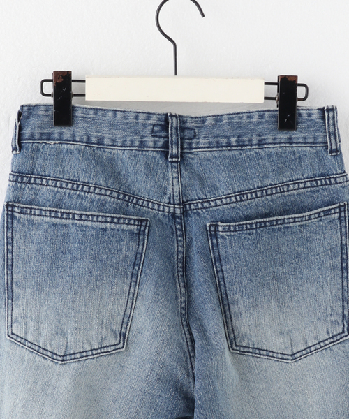 PULP/417EDIFICE（パルプフォーワンセブンエディフィス）の「【999HUMANITY / 999ヒューマニティ】AV PLEATS DENIM PANTS W（デニムパンツ・レディース・チャコールグレー/ブルー系その他・FREE）」の5枚目の写真