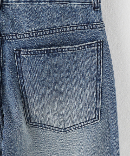 PULP/417EDIFICE（パルプフォーワンセブンエディフィス）の「【999HUMANITY / 999ヒューマニティ】AV PLEATS DENIM PANTS W（デニムパンツ・レディース・チャコールグレー/ブルー系その他・FREE）」の6枚目の写真