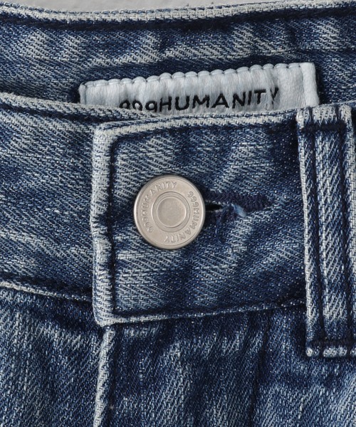 PULP/417EDIFICE（パルプフォーワンセブンエディフィス）の「【999HUMANITY / 999ヒューマニティ】AV PLEATS DENIM PANTS W（デニムパンツ・レディース・チャコールグレー/ブルー系その他・FREE）」の9枚目の写真