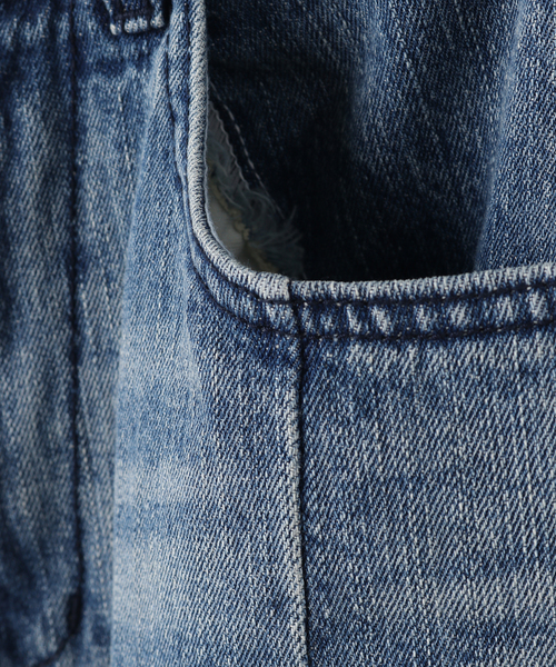 PULP/417EDIFICE（パルプフォーワンセブンエディフィス）の「【999HUMANITY / 999ヒューマニティ】AV PLEATS DENIM PANTS W（デニムパンツ・レディース・チャコールグレー/ブルー系その他・FREE）」の17枚目の写真