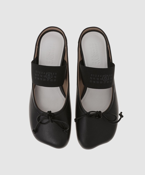 MM6 Maison Margiela（ｴﾑｴﾑｼｯｸｽ ﾒｿﾞﾝ ﾏﾙｼﾞｪﾗ）の「SLIPPER（バレエシューズ・レディース・ブラック・36/37/38）」の5枚目の写真