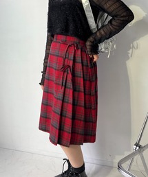 AS KNOW AS plus | ◇サイドプリーツリボンミディスカート(スカート)