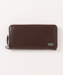 Levi's | 【Levi's/リーバイス】【上質な牛革】メタルプレート 長財布 ラウンドファスナー 型押しロゴ 高級感ある本革(財布)