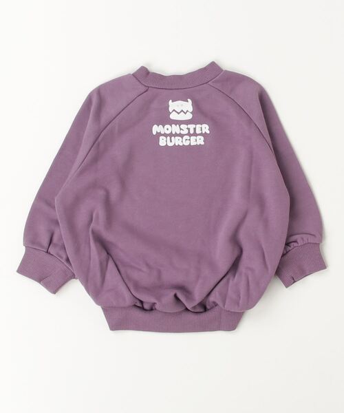 nicohrat(ニコフラート)の「nicohrat/ニコフラート バーガーモンスタートレーナー(スウェット・キッズ・ブラック/グレー/パープル・90cm/100cm/110cm/120cm/130cm/140cm)」の11枚目の写真