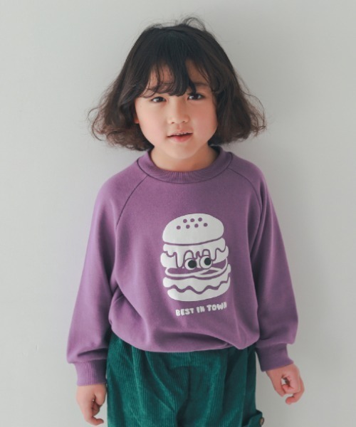 nicohrat(ニコフラート)の「nicohrat/ニコフラート バーガーモンスタートレーナー(スウェット・キッズ・ブラック/グレー/パープル・90cm/100cm/110cm/120cm/130cm/140cm)」の3枚目の写真