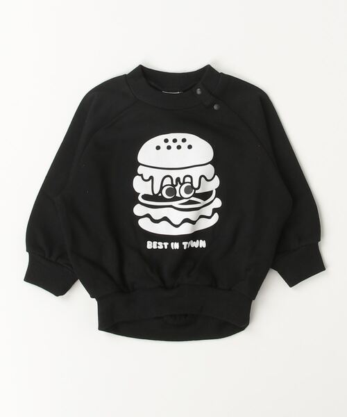 nicohrat(ニコフラート)の「nicohrat/ニコフラート バーガーモンスタートレーナー(スウェット・キッズ・ブラック/グレー/パープル・90cm/100cm/110cm/120cm/130cm/140cm)」の8枚目の写真