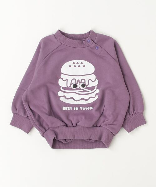 nicohrat(ニコフラート)の「nicohrat/ニコフラート バーガーモンスタートレーナー(スウェット・キッズ・ブラック/グレー/パープル・90cm/100cm/110cm/120cm/130cm/140cm)」の10枚目の写真