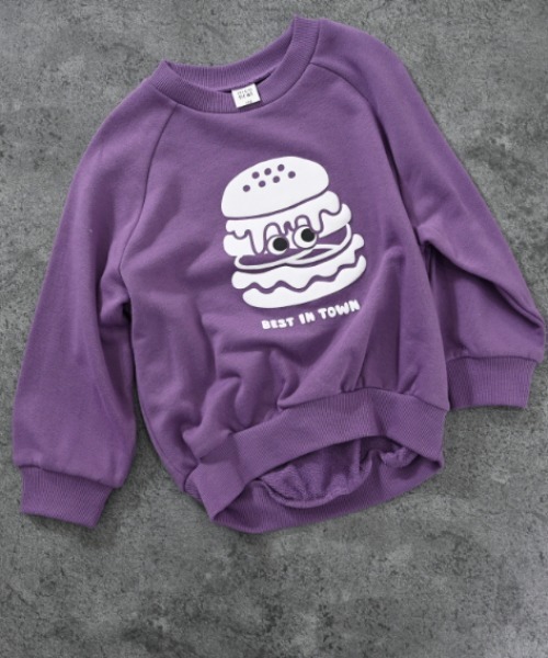 nicohrat(ニコフラート)の「nicohrat/ニコフラート バーガーモンスタートレーナー(スウェット・キッズ・ブラック/グレー/パープル・90cm/100cm/110cm/120cm/130cm/140cm)」の22枚目の写真