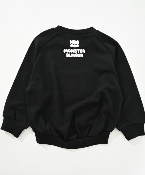 nicohrat(ニコフラート)の「nicohrat/ニコフラート バーガーモンスタートレーナー(スウェット・キッズ・ブラック/グレー/パープル・90cm/100cm/110cm/120cm/130cm/140cm)」の5枚目の写真