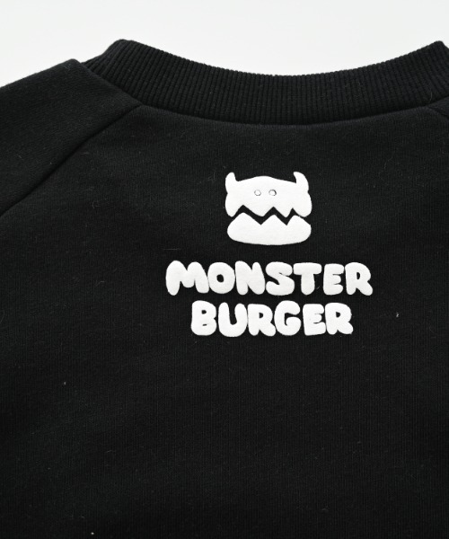 nicohrat(ニコフラート)の「nicohrat/ニコフラート バーガーモンスタートレーナー(スウェット・キッズ・ブラック/グレー/パープル・90cm/100cm/110cm/120cm/130cm/140cm)」の7枚目の写真