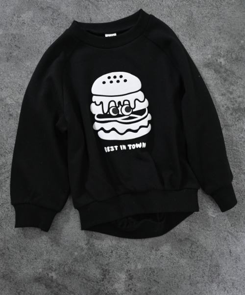 nicohrat(ニコフラート)の「nicohrat/ニコフラート バーガーモンスタートレーナー(スウェット・キッズ・ブラック/グレー/パープル・90cm/100cm/110cm/120cm/130cm/140cm)」の20枚目の写真