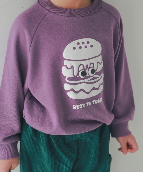 nicohrat(ニコフラート)の「nicohrat/ニコフラート バーガーモンスタートレーナー(スウェット・キッズ・ブラック/グレー/パープル・90cm/100cm/110cm/120cm/130cm/140cm)」の15枚目の写真