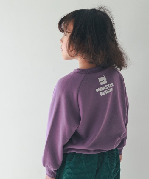 nicohrat(ニコフラート)の「nicohrat/ニコフラート バーガーモンスタートレーナー(スウェット・キッズ・ブラック/グレー/パープル・90cm/100cm/110cm/120cm/130cm/140cm)」の16枚目の写真