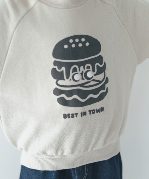 nicohrat(ニコフラート)の「nicohrat/ニコフラート バーガーモンスタートレーナー(スウェット・キッズ・ブラック/グレー/パープル・90cm/100cm/110cm/120cm/130cm/140cm)」の12枚目の写真