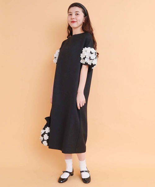 peu pres(プープレ)の「お花ヒートカットバッグ(ハンドバッグ・レディース・ブラック・FREE)」の10枚目の写真
