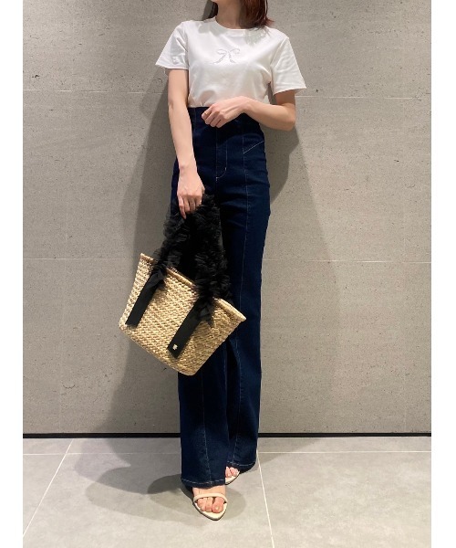 SNIDEL(スナイデル)の「ラインストーンリボンTシャツ(Tシャツ/カットソー・レディース・ライトピンク/ホワイト/ダークグレー・FREE)」の19枚目の写真