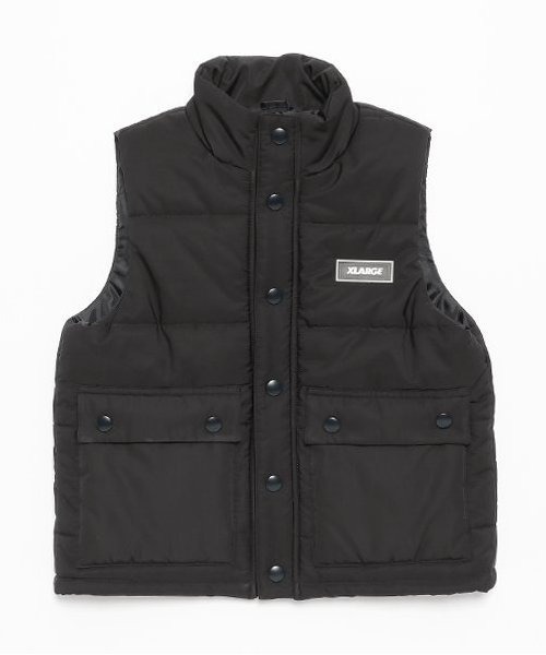 XLARGE KIDS（エクストララージキッズ）の「中綿ベスト（ベスト・キッズ・ブラック/オレンジ・90cm/100cm/130cm/140cm/110cm/120cm）」の2枚目の写真