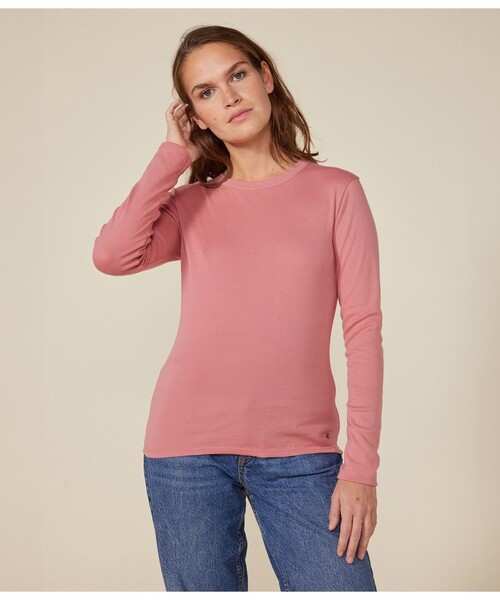 PETIT BATEAU(プチバトー)の「長袖Tシャツ(Tシャツ/カットソー・レディース・グリーン/グレー/ライトグリーン/ライトブルー/ピンク/レッド・X-SMALL/SMALL/MEDIUM/LARGE/XX-SMALL)」の5枚目の写真