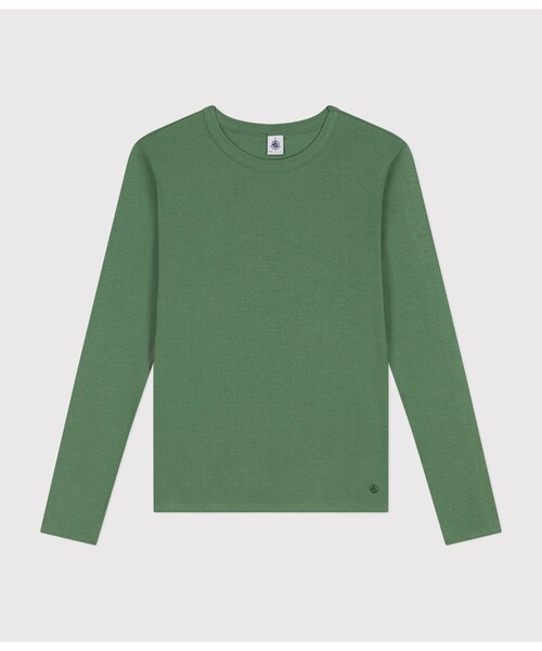PETIT BATEAU(プチバトー)の「長袖Tシャツ(Tシャツ/カットソー・レディース・グリーン/グレー/ライトグリーン/ライトブルー/ピンク/レッド・X-SMALL/SMALL/MEDIUM/LARGE/XX-SMALL)」の3枚目の写真