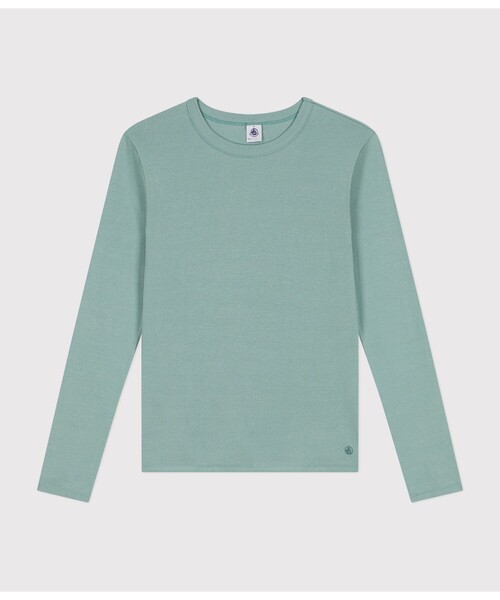 PETIT BATEAU(プチバトー)の「長袖Tシャツ(Tシャツ/カットソー・レディース・グリーン/グレー/ライトグリーン/ライトブルー/ピンク/レッド・X-SMALL/SMALL/MEDIUM/LARGE/XX-SMALL)」の4枚目の写真