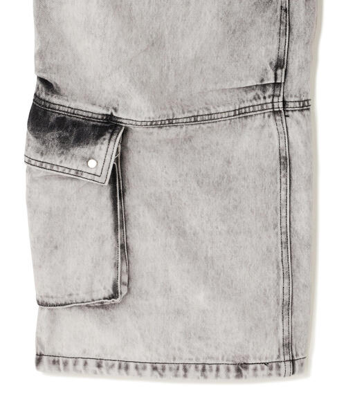 L.H.P(エルエイチピー)の「DankeSchon/ダンケシェーン/CHEMICAL BLEACH DENIM CARGO PANTS(カーゴパンツ・メンズ・ブルー/ブラック・S/M)」の12枚目の写真